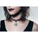 Collier ROSE m&eacute;daillon